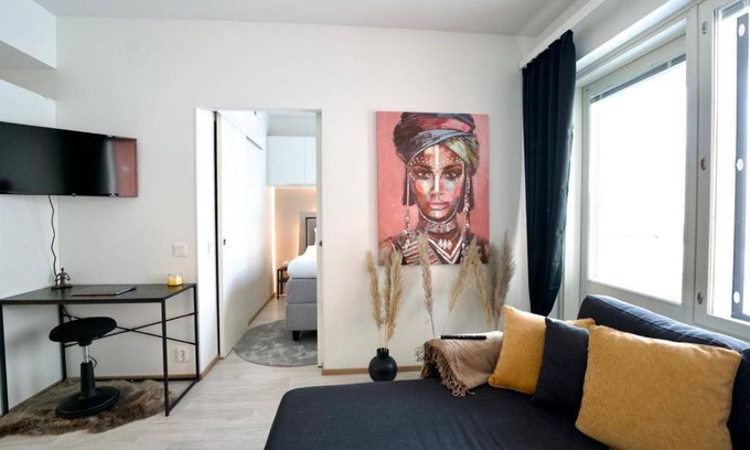 Rovaniemi Apartamento | 1BR Suite - King Size Bed - Wi-Fi - Sauna