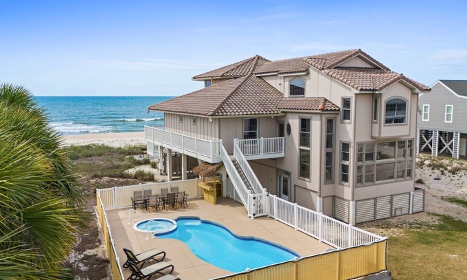 East End Casa | 1st Dibs, Gulf front, private pool