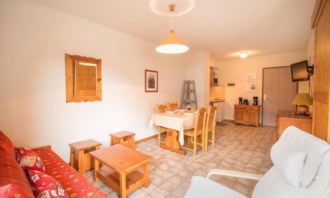 Aussois Apartamento | 1.o piso, terraza, tv, local para esquís, 35m², Aussois