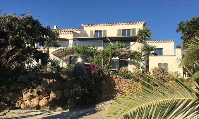 Eccica-Suarella Cabaña | Cabaña 2-3 personas con piscina, cerca del porticcio, magnifica vista al mar