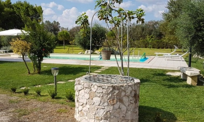 Sanarica Villa | Espléndido apartamento de un dormitorio en una villa con piscina - 10 camas disponibles