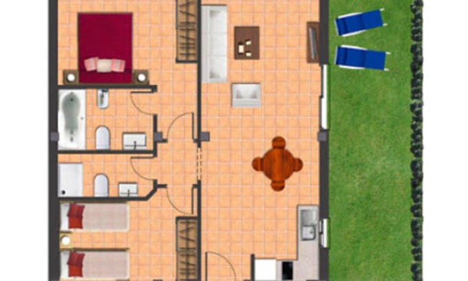 La Línea de la Concepción Apartamento | Apartamento 2 dormitorios con jardín bloque 2 (Apartamento 1)
