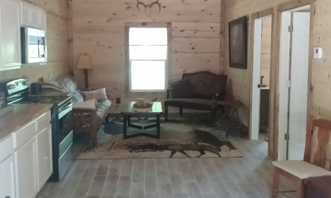 Gordonville Cabina | 2 bed cabin tucked in the woods, 1 mile from lake texoma