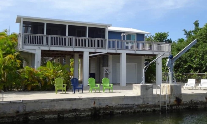 Port Pine Heights Casa | 2 Bedroom/2 Bath Canal Home in Big Pine - Great Boating Access!
