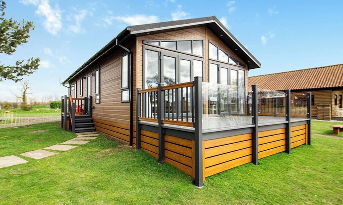 Aubourn Chalet De Esquí | Alojamiento de 2 habitaciones en Swinethorpe, Nr Lincoln