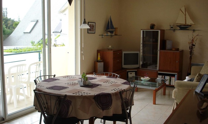Piriac-sur-Mer Apartamento | Apartamento de 2 dormitorios cerca de tiendas, puerto y playa.