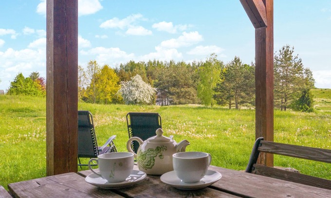 Warpuny Apartamento | Hermoso apartamento en Sorkwity con casa y vista panorámica.