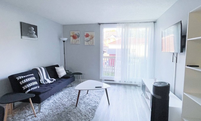 Waterloo Apartamento | 2-bedroom with 1 Parking, WIFI, SmartTV, Netflix, Laundry and Kitchen. Sleeps 6.