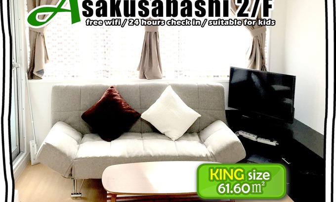 Asakusabashi Apartamento | [2 / F] 6-9 personas Asakusabashi BLDG