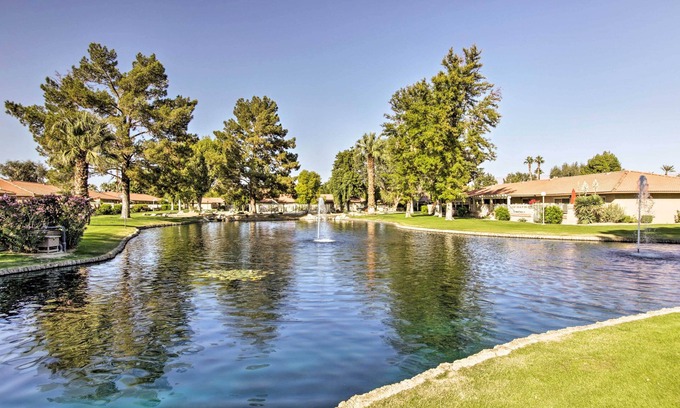 Indio Cabaña | 2 Mi to Coachella: Indio Home w/ Fire Pit!