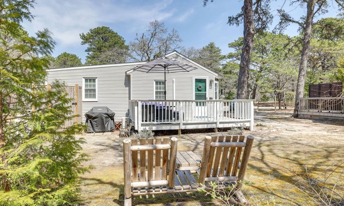 Wellfleet Cabaña | 2 Mi to Coastline: Wellfleet Gem w/ Deck & Grill