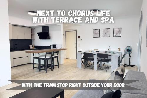 Bergamo Apartamento | 2 Min Walk Chorus Life, with 2 Bedrooms and 2 Bath