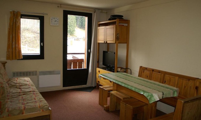 Prapoutel Apartamento | 2 pièces cabine au pied des pistes avec balcon et casier à skis - FR-1-557-65