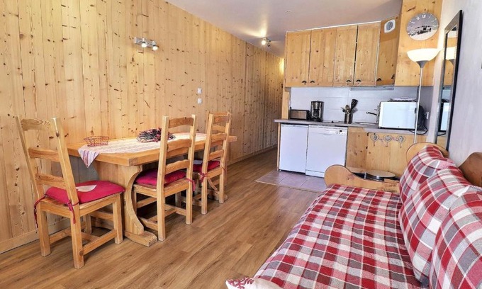 Meribel-Mottaret Apartamento | 2 PIECES DE CHARME, EXPOSITION SUD, SUR LES PISTES - FR-1-182-51