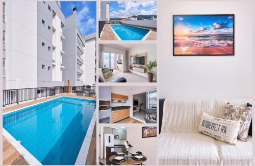 Centro Apartamento | 2 QUARTOS com Churrasqueira na Varanda, Piscina, Garagem interna, WiFi 500mbps, Ar Condicionado e Telas de Proteção