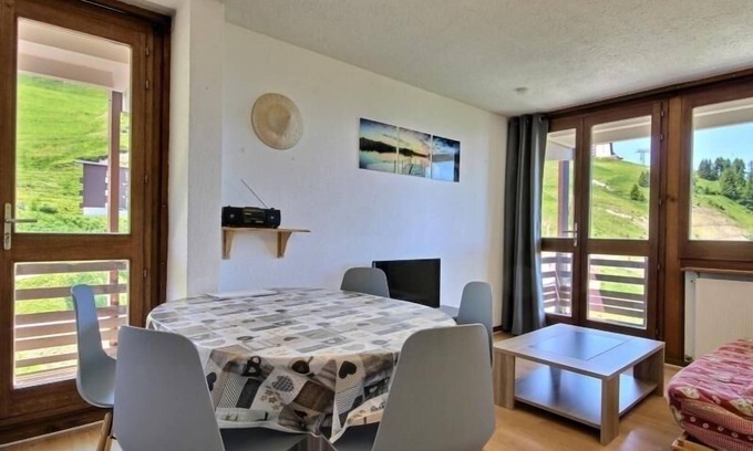 Plagne Centre Apartamento | Apartamento de 2 habitaciones con balcón a 100m de las pistas en La Plagne