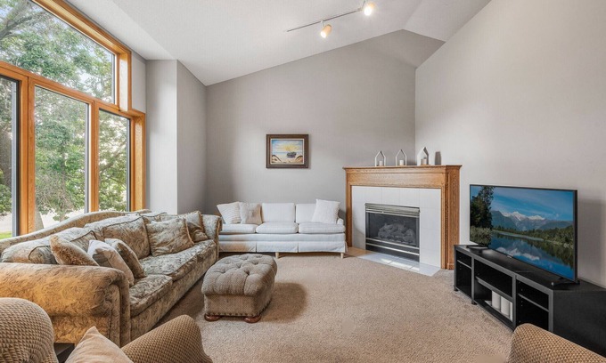 Andover Casa | 2 Story House with Gas Fireplace + Garage Parking