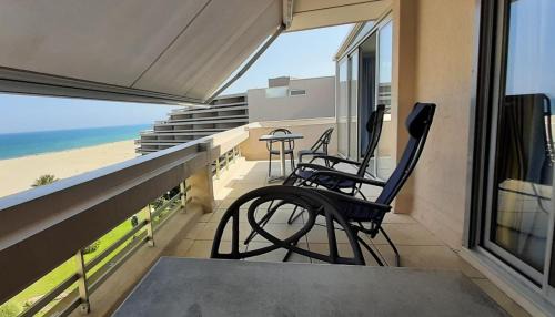La Cote Radieuse Apartamento | 20 m2 de terrasse face à la mer à Canet en Roussillon