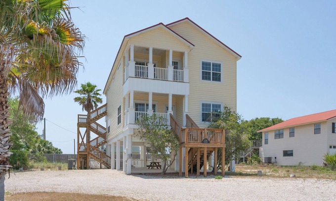 St. George Island Casa | 30% OFF Summer! Family-Friendly w/ Private Pool, Gulf Views, Dogs OK!