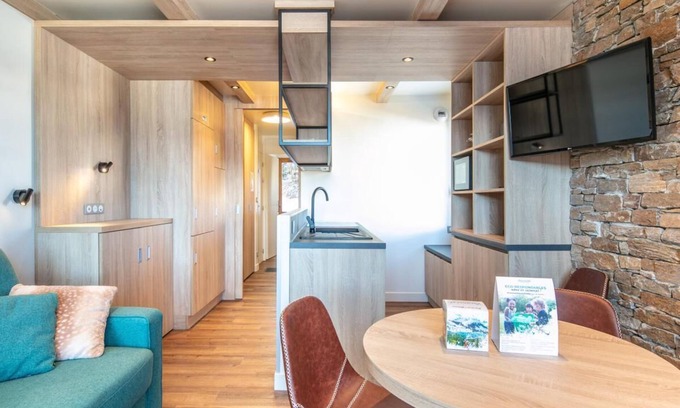 Doucy-Combelouviere Apartamento | 50m del centro estación, balcón, parking, tv, local para esquís, 27m², Valmorel