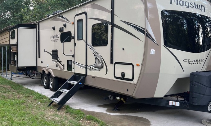 Bay Lake Casa | 2019 Forest River with 4 slide outs, 2 A/C’s. Huge bunkhouse with 2 slideouts
