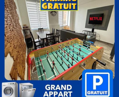 Cret de Roc Apartamento | 22 CHIC & COSY GRAND APPART 92m2 PARKING GRATUIT HYPERCENTRE NETFLIX