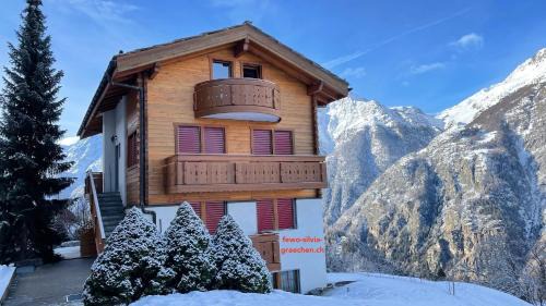 Graechen Apartamento | 250m zur Hannigalp und Bergpanorama