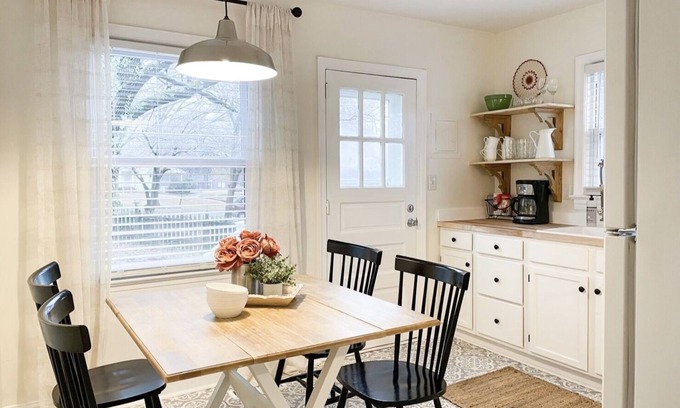 Greensboro Casa | 2BR 1BA Furnished House King Bed Long Stays & Pets OK