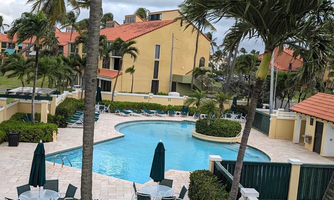 Candelero Abajo Casa | 2BR/2BA Villa beach front, golf w/ WiFi, large balcony, steps from the sand!