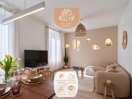 Colmar Apartamento | 2BR Apartment near Colmar Centre - Boho Style, Hidden Room, Free Parking