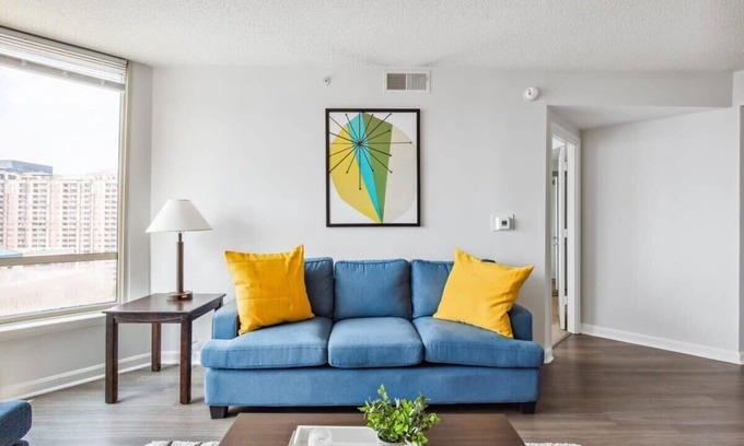 Ballston Apartamento | 2BR Luxury City Suite With Gym & Pool
