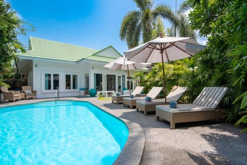 Hua Thanon Complejo | 2BR Villa Baan Orchid, seconds to beach