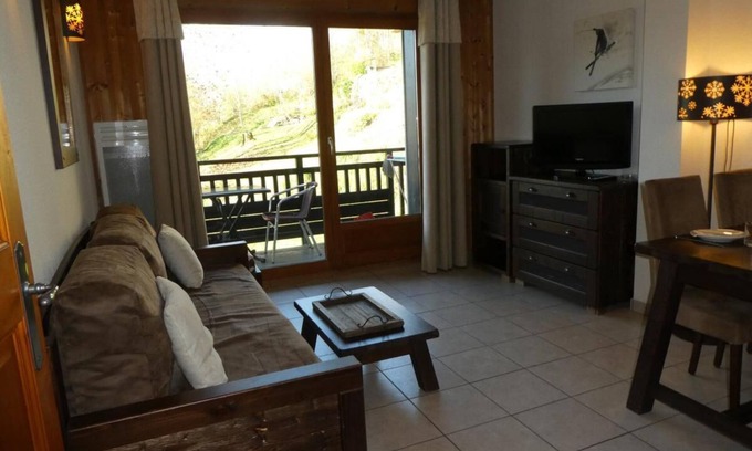 Saint-Gervais-les-Bains Apartamento | 2.o piso, piscina, balcón, parking, tv, local para esquís, 33m², Saint Gervais