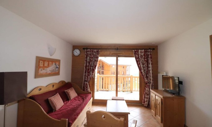Les Almes Apartamento | 2nd floor, balcony, parking, tv, ski locker, 60m², Tignes