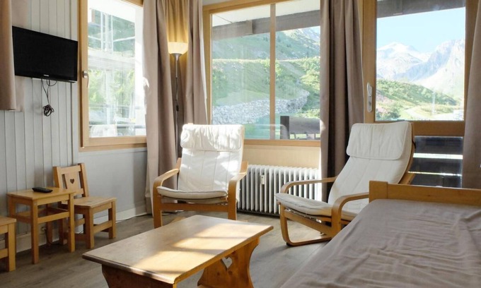 Le Lavachet Apartamento | 200m del centro estación, 2.o piso, balcón, tv, local para esquís, 55m², Tignes