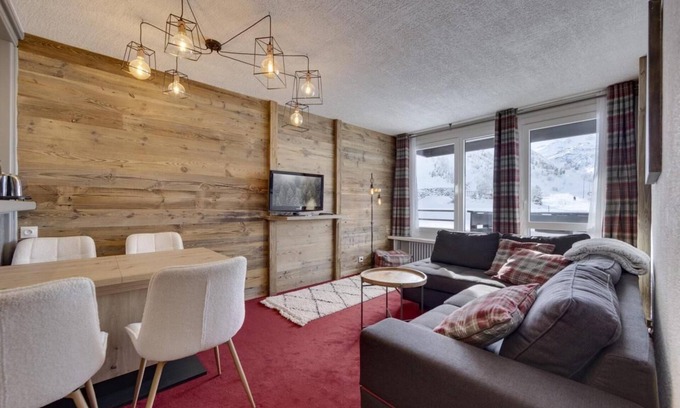 Le Lavachet Apartamento | 200m from resort center, 2nd floor, balcony, tv, ski locker, 41m², Tignes