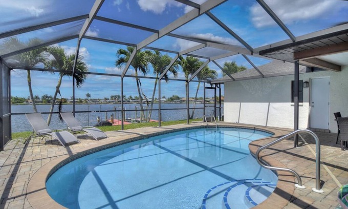 Eight Lakes Casa | 3/2 Heated Pool Home on Gulf Access 8-Lakes in SouthWest Cape Coral
