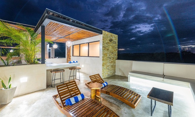 Tulum Hotel | 3-Bed Penthouse Private Rooftop Pool Terrace Jetted Dip Pool