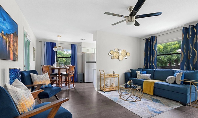 St. Johns Casa | 3-Bed Venetian Oasis in Austin + Outdoor Patio