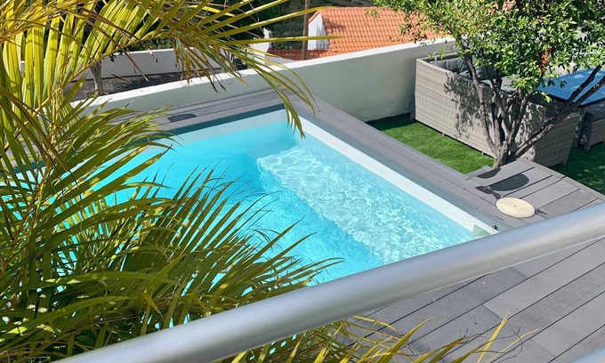 Agaete Casa | Casa 3 dormitorios con jardín y piscina privada vista Tamadaba