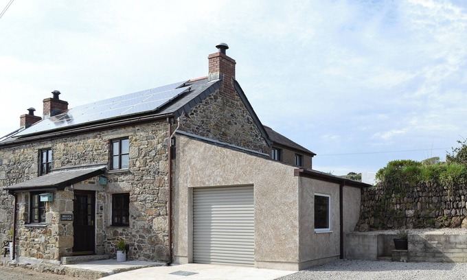 Saint Erth Praze Cabaña | Alojamiento de 3 habitaciones en Whitecross, cerca de Marazion.