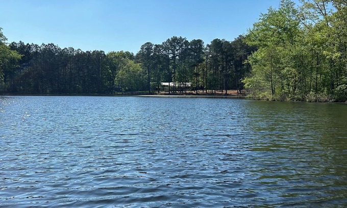 Harperville Cabina | 3-bedroom cabin nestled on 80 acres with WiFi, AC on private 5-acre lake.