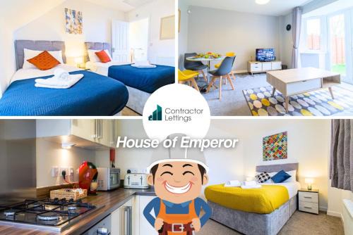 Peterborough Casa | 3 Bedroom Contractor House By Your Lettings Short Lets & Serviced Accommodation Peterborough With Free WiFi and Parking