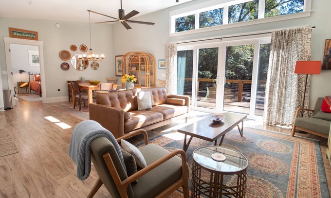 Edisto Island Casa | 3 bedroom elevated chic home tucked among the trees~ The Paper House