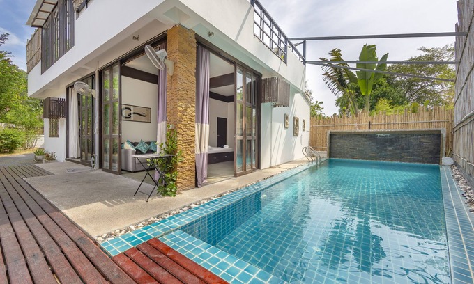Koh Tao Casa | Impresionante villa de 3 pisos con piscina privada y 3 pisos. ¡Camina a la playa!