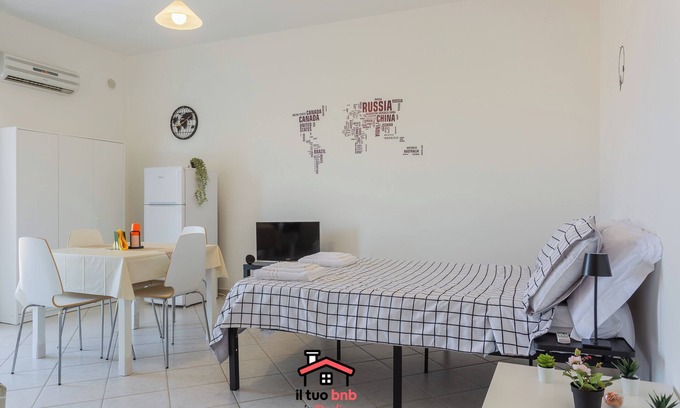 Bitonto Apartamento | 3 Naciones Bnb con estacionamiento, 9min Aeropuerto Mar