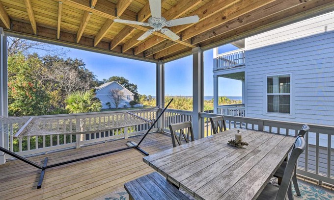 Palmetto Dunes Casa | 3 Decks and Water Views Breezy Home in Hilton Head