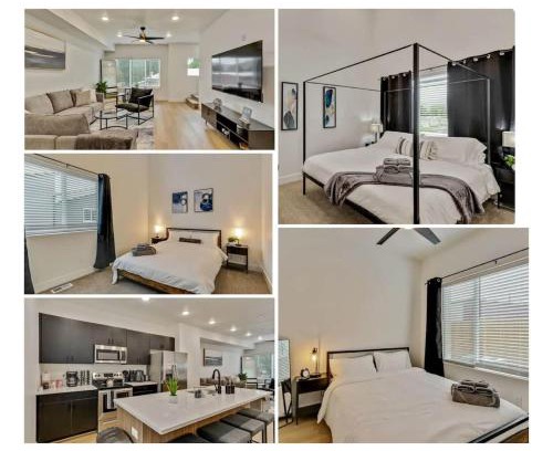 People's Freeway Casa | 3 Min to DT Lux Townhome 2 Car Garage King Bed