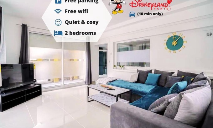 Montry Apartamento | 3 pièces proche Disney Wifi + Parking