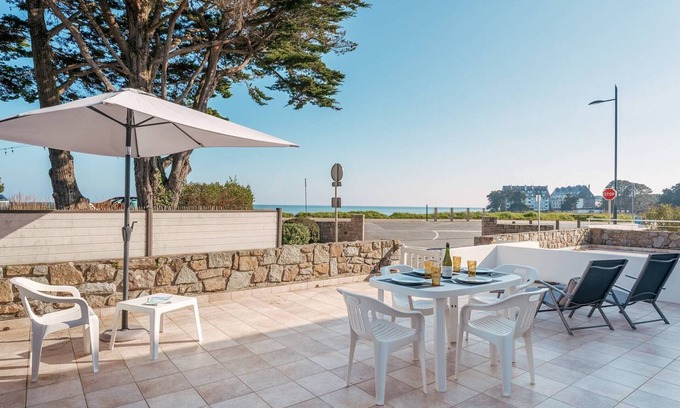 La Trinite-sur-Mer Apartamento | Apartamento 3 piezas en La Trinité/Mer con terraza vista al mar